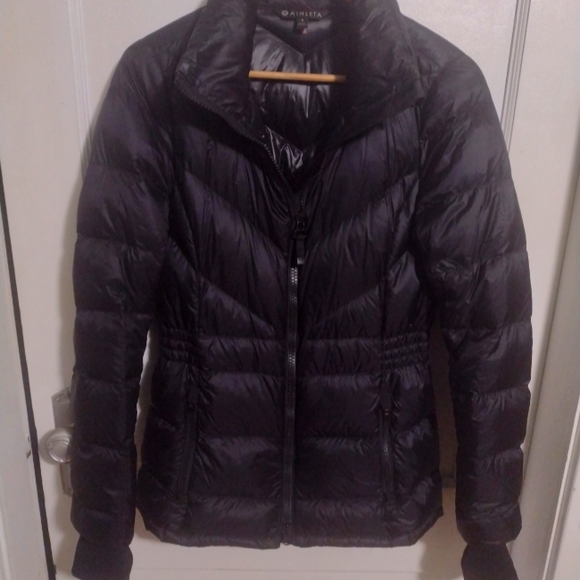 Athleta Black Puffer Jacket Women's Size Small - Picture 8 of 12